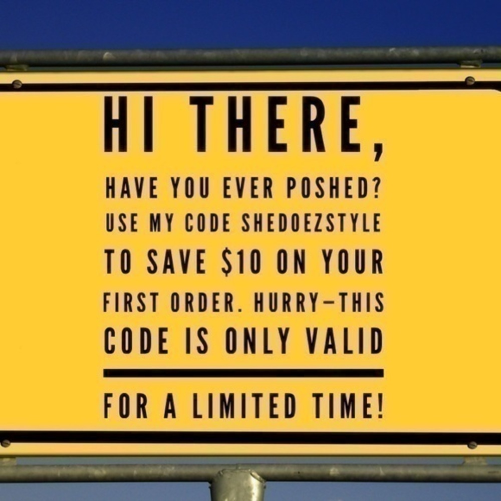 $10 off your first order code SHEDOEZSTYLE